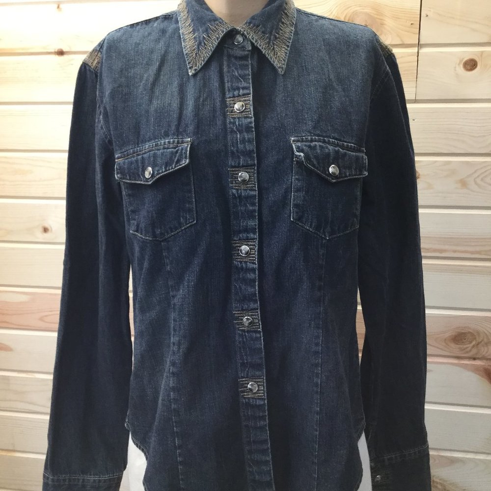 BKE Denim Jean Jacket Shirt M